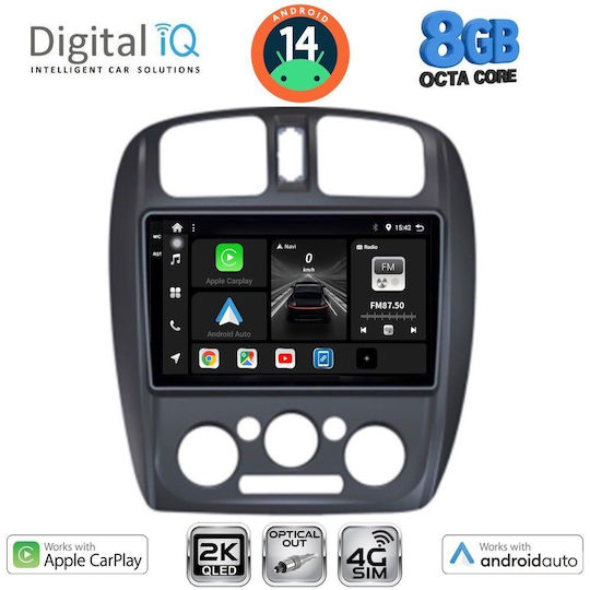 Digital IQ Ηχοσύστημα Αυτοκινήτου για Mazda 323 1998-2004 (Bluetooth/USB/WiFi/GPS/Apple-Carplay/Android-Auto) με Οθόνη Αφής 9"