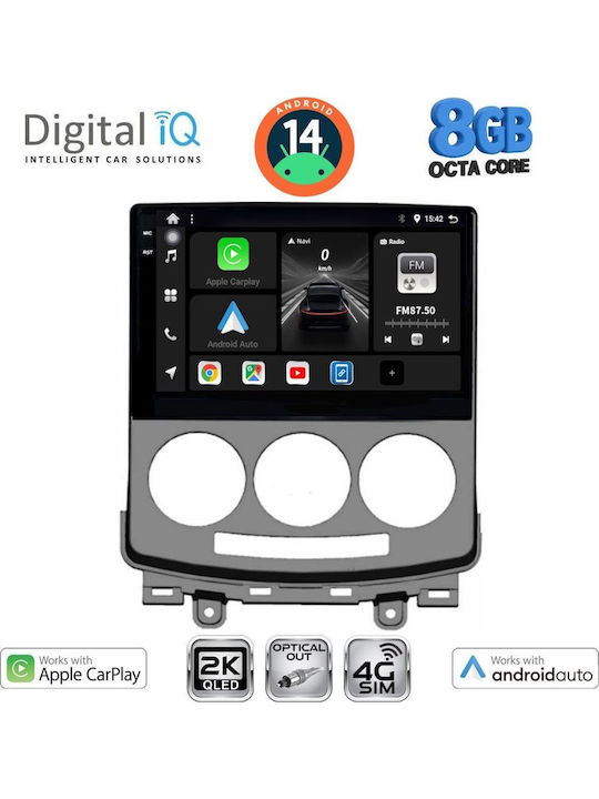 Digital IQ Car Audio System for Mazda 5 2004-2010 (Bluetooth/USB/WiFi/GPS/Apple-Carplay/Android-Auto) with Touch Screen 9"