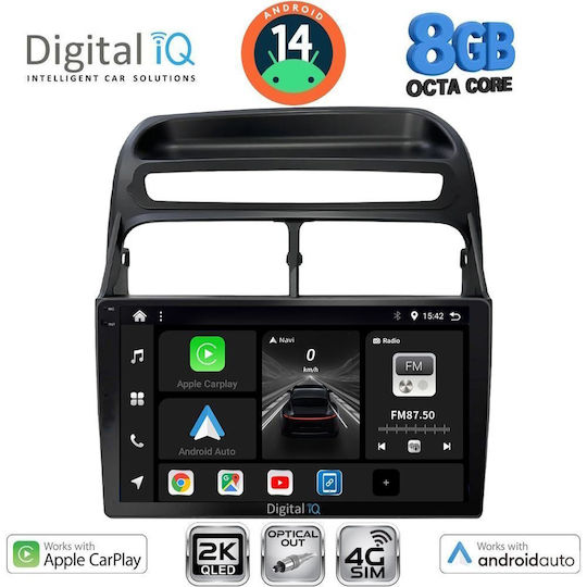 Digital IQ Car Audio System for Fiat Linea 2007-2011 (Bluetooth/USB/WiFi/GPS/Apple-Carplay/Android-Auto) with Touch Screen 9"