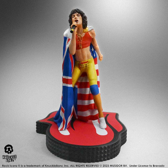 Rolling Stones Rock Iconz Statue Mick Jagger Tattoo You Tour 1981 22 Cm