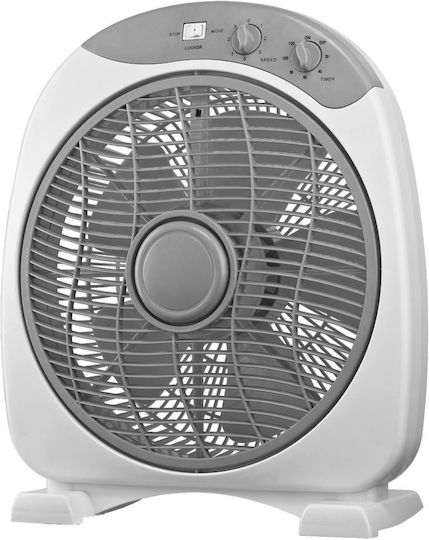 Muhler Box Fan 35W Διαμέτρου 30.48cm Λευκό