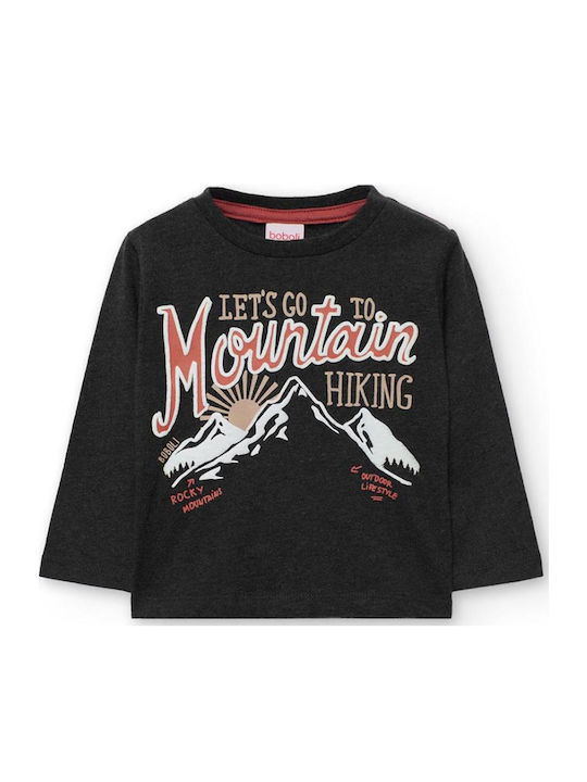 Kids' Shirt Long Sleeve Anthracite