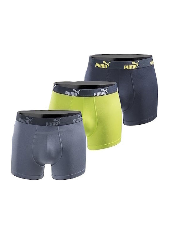 PUMA Herren Boxershorts Multicolor 3Packung