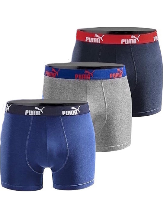 PUMA Herren Boxershorts Multicolor 3Packung