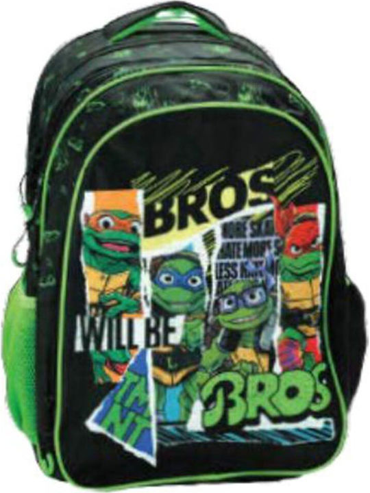 Τσάντα Πλάτης Δημοτικού Gim Ninja Turtles Bros 3 Θέσεων 334-28031