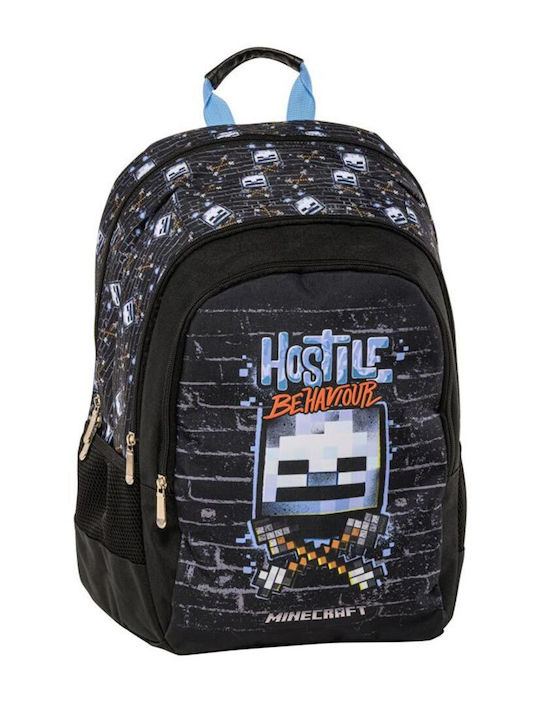 Graffiti School Bag Backpack Black with Water B...