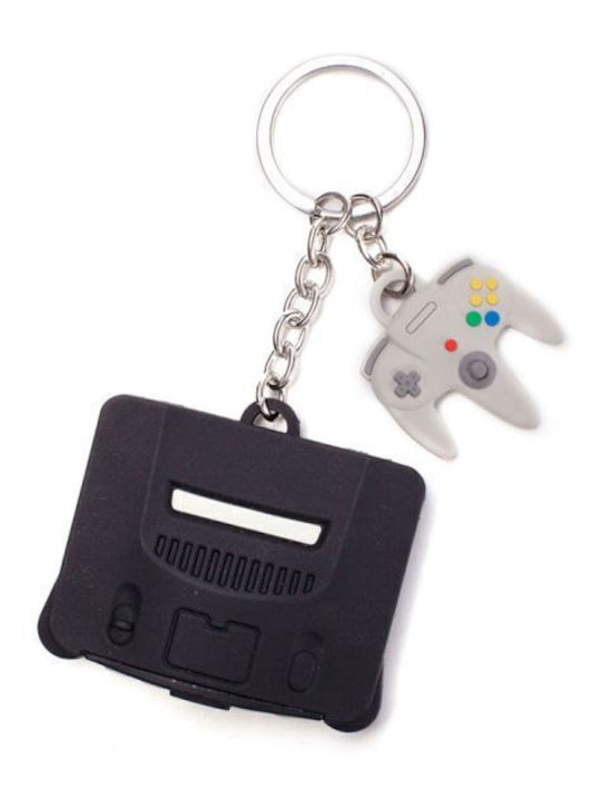 Μπρελόκ Difuzed Official Nintendo N64 Console & Controller 3d Rubber
