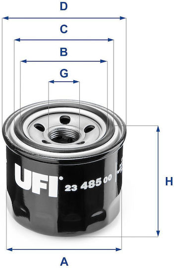 Ufi Филтър За Масло 23.485.00