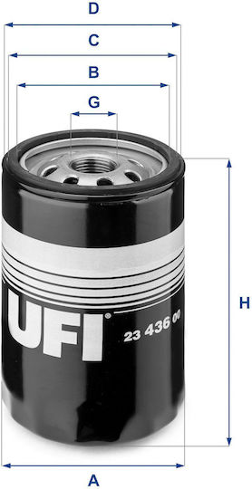 Ufi Oil Filter 23.436.00