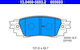 Ate Brake Pad Set Disc Brake 13.0460-5693.2