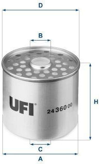 Ufi Fuel Filter 24.360.00