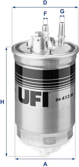 Ufi Fuel Filter 24.412.00