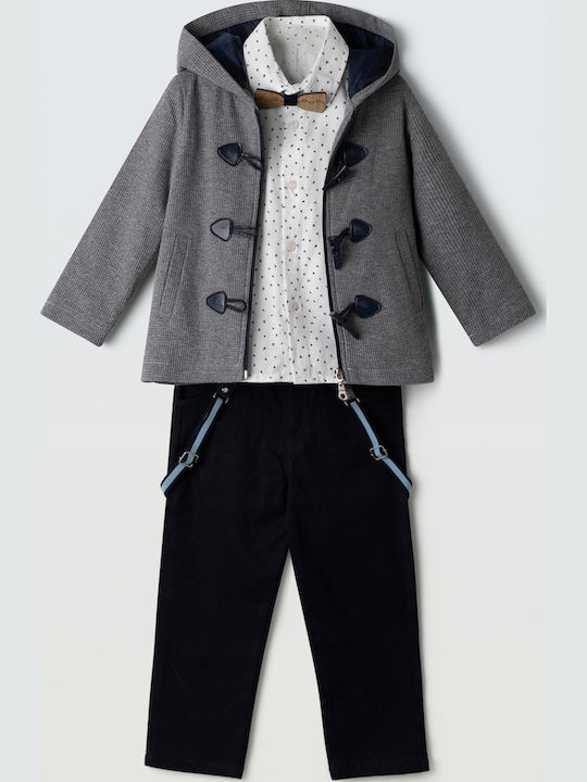 Kids' Set with Pants & Outerwear Winter 5pcs Blue