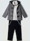 Kids' Set with Pants & Outerwear Winter 5pcs Blue