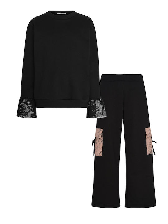 Kids' Set with Pants Winter 2pcs Black