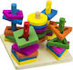 Marionette Wooden Toys Jucărie de Stivuire din Lemn
