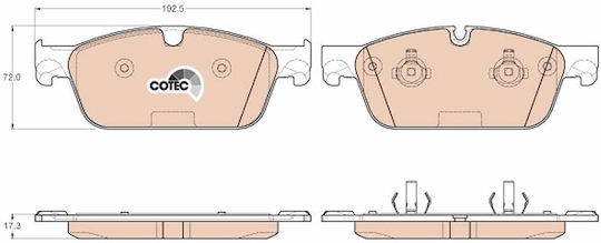 Trw Gdb1970 Brake Pad Set Disc Brake