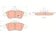 Trw Brake Pad Set Disc Brake Gdb1220