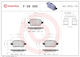 Brembo Bremsbelag Set Scheibenbremse P 59 090