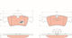 Trw Brake Pad Set Disc Brake Gdb1643