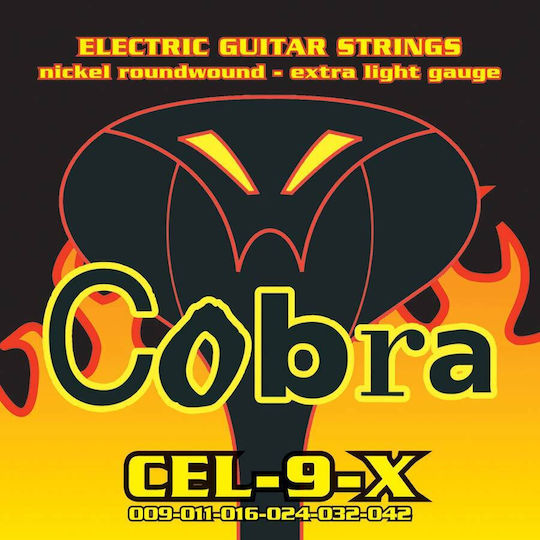 Cobra Cel9x Пълен Набор Никелово Навити Струни Електрическа Китара 9 42