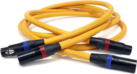Van den Hul Cable 2 x XLR male - 2 x XLR female Μαύρο 1m