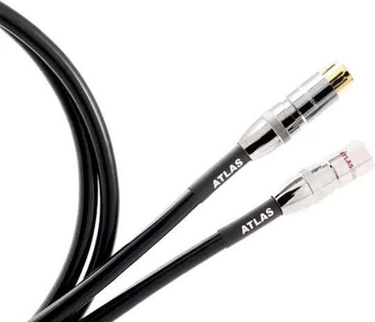 Atlas Cables Cable XLR male - XLR female Μαύρο 0.5m