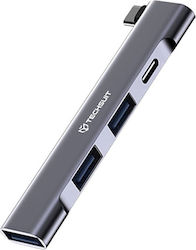 Techsuit USB Hub 4 Θυρών (USB-C) HUB015;H12 Techsuit USB Hub 4 Θυρών (USB-C) HUB015;H12
