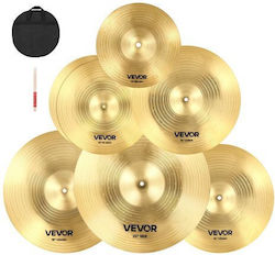 Vevor Σετ Πιατινιών 6 Τεμαχίων 10" 14" 16" 18" 20" Ντραμς Cptzcptz5zxgbith1001v0