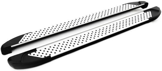 Side Steps Silver Sapphire V1 Compatible with Nissan Qashqai +2