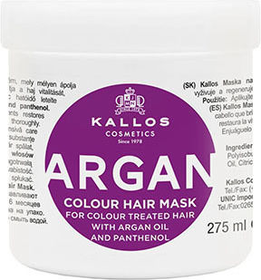 Kallos Μάσκα Μαλλιών για Διατήρηση Χρώματος με Argan 275ml