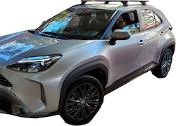 Nordrive Kit Car Roof Bars Legs Nordrive Helio Black Aluminum Toyota Yaris Cross 2021+ 2 Pieces Mb.tyariscross.02