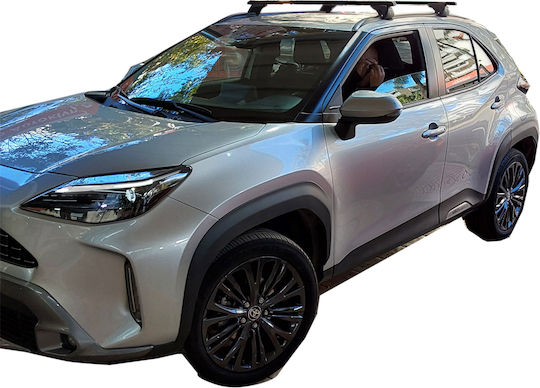 Nordrive Kit Car Roof Bars Legs Nordrive Helio Black Aluminum Toyota Yaris Cross 2021+ 2 Pieces Mb.tyariscross.02