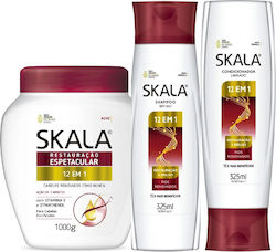 Skala Hair Care Sets Reconstruction & Nourishment for Damaged Hair with Shampoo Mask & Conditioner 3 Pieces Skala Hair Care Sets Reconstruction & Nourishment for Damaged Hair with Shampoo Mask & Conditioner 3 Pieces