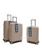 Felbags Travel Suitcases Hard Light Pink with 4 Wheels Set of 3pcs FELEK7394359