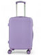 FlyNow Cabin Hard Purple Suitcase with 4 Wheels Height 55cm