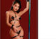 Aph Sexy Erotic Lingerie Women Harness Handcuffs Black