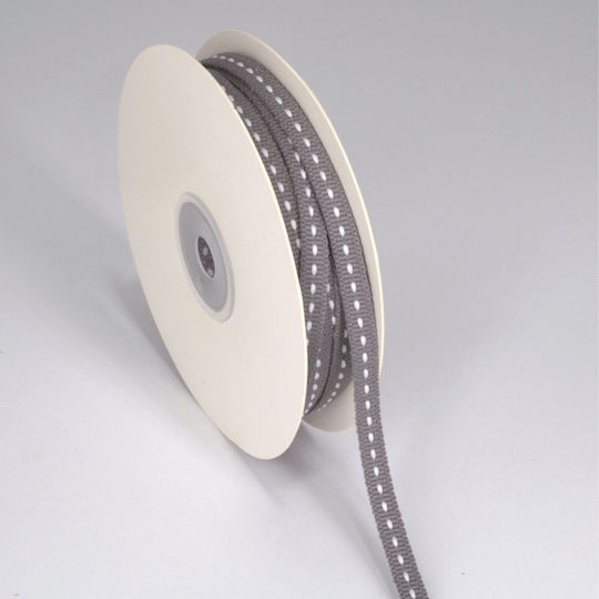 Kyriacou Κορδέλα Gros Γαζί 6mmx20m Grey Rb16570x-xx6x20-04xxxx