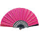 Fan Gold Hearts Print Fuchsia