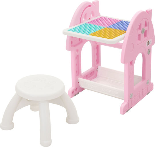 Kids Table Set with Chairs Pink Joyz