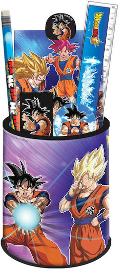 Dragon Ball Super Schreibwaren-Set + Bleistiftbehälter 7 Stück