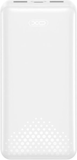XO PB313 Power Bank 20000mAh 10W with 2 USB-A Ports and USB-C Port White