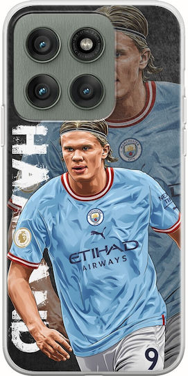 Football Stars Erling Haaland Motorola Edge 60 Fusion 5G Flexible TPU Transparent Silicone
