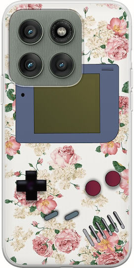 Blumiges Gameboy Motorola Edge 60 Fusion 5g Flexible TPU Transparente Silikon