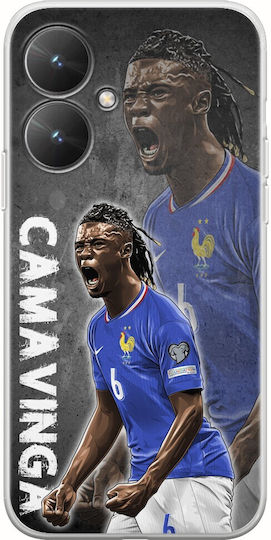 Euro 2024 Eduardo Camavinga Xiaomi Redmi 13C 5G Гъвкав TPU Прозрачен Силикон