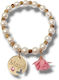 The Art of Beading Christening Charm Bracelet White 1pcs