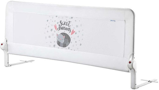 Guimo Bară de protecție pentru pat din Plastic în Culoare Alb 150x48cm 1buc
