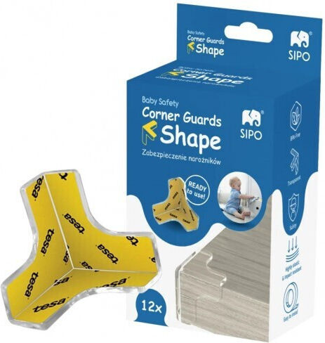 Sipo Protection Corner with Sticker made of Silicone 12pcs