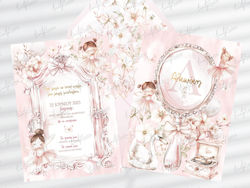 Invitație De Botez Twenty2twins 25008