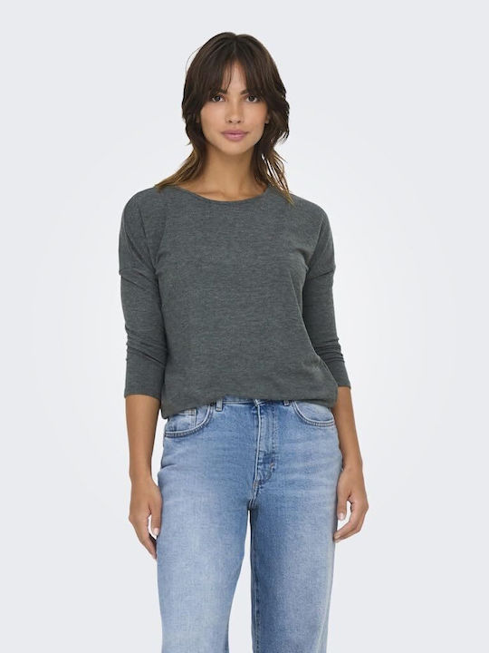 Only Women's Blouse with 3/4 Sleeve Green